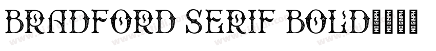 Bradford Serif Bold字体转换